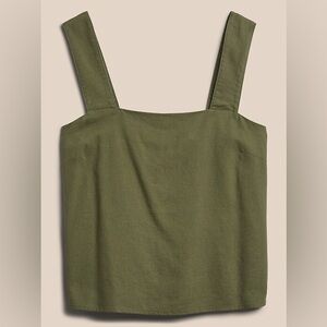 Banana Republic Linen-Blend Square Neck Tank – Size XL